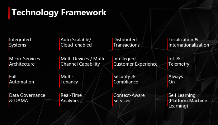 16  points technology framework for Platformation