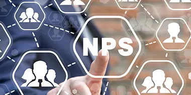 A representative image showing a stranger pointing on NPS icon